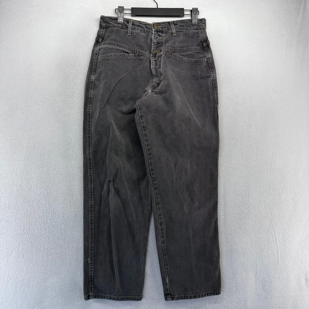 Vintage Marithe Francois Girbaud Jeans Mens 30 Fits 28x29 Black Carpenter Baggy